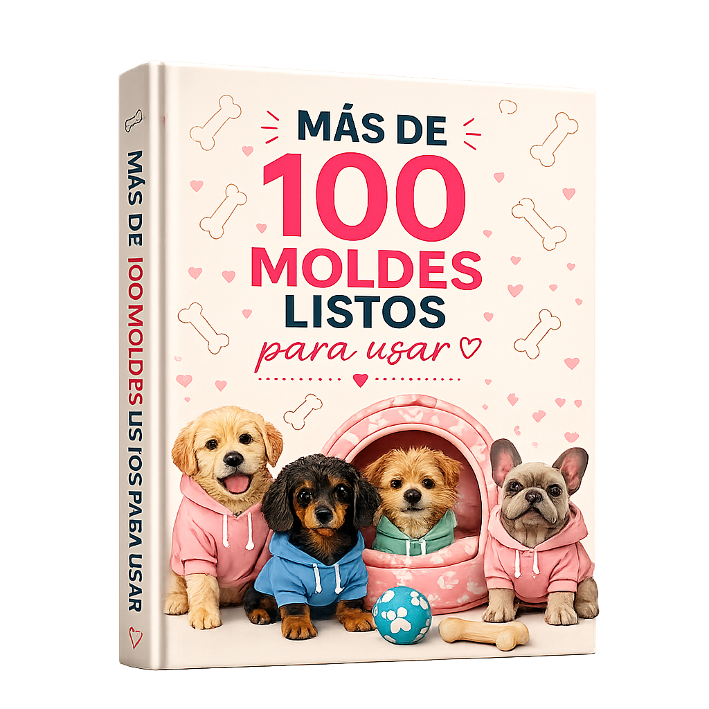 100 Moldes con Guía Paso a Paso – Ropa para Mascotas (Descarga Inmediata)
