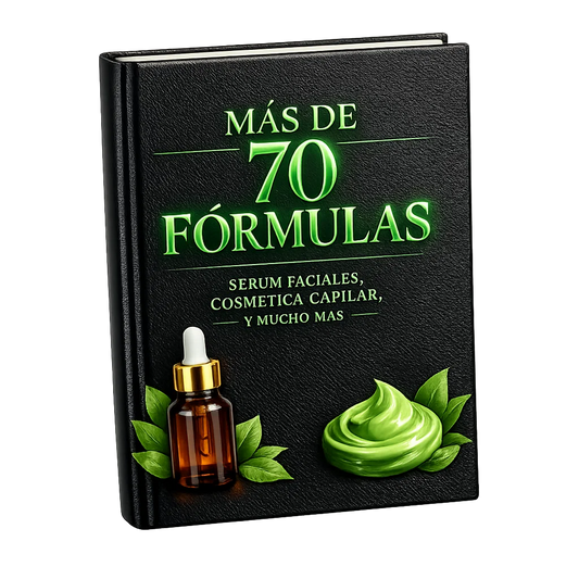 MÁS DE 70 FÓRMULAS: SÉRUM FACIAL, SHAMPOO SÓLIDO, COSMÉTICA CAPILAR Y MUCHO MÁS...