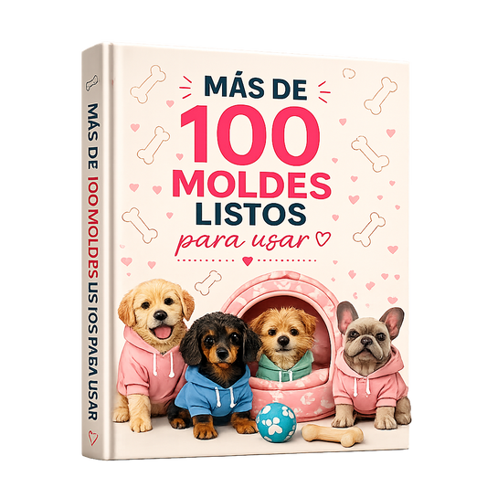 100 Moldes con Guía Paso a Paso – Ropa para Mascotas (Descarga Inmediata)